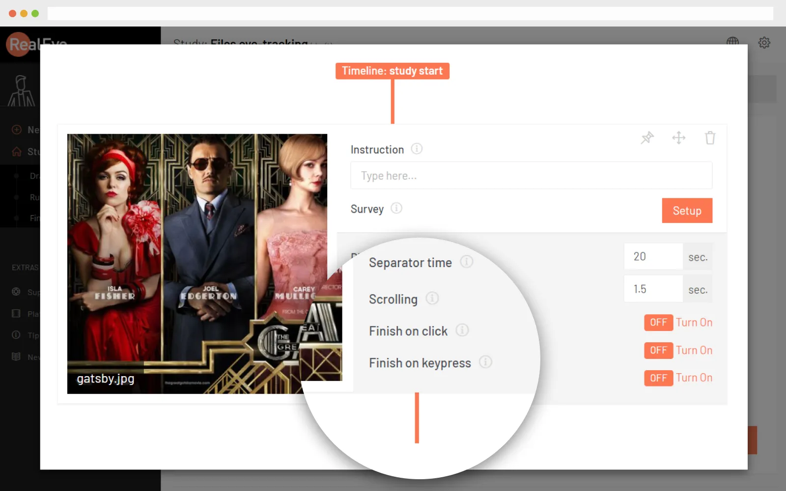 Dashboard mockup