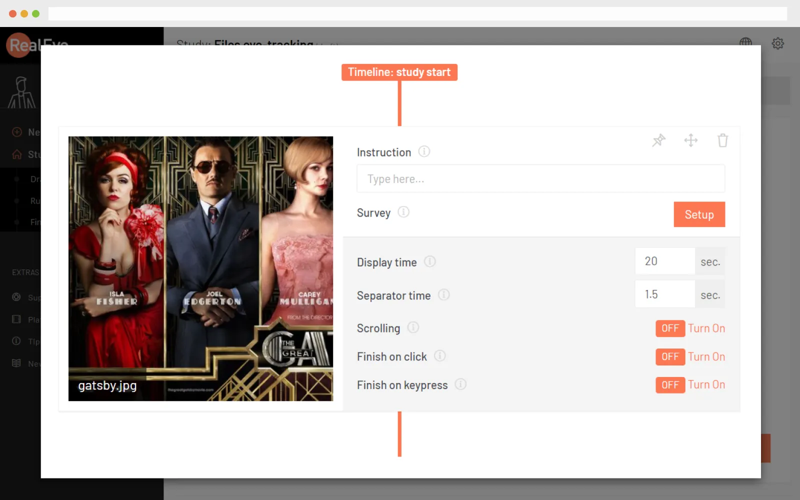 Dashboard mockup