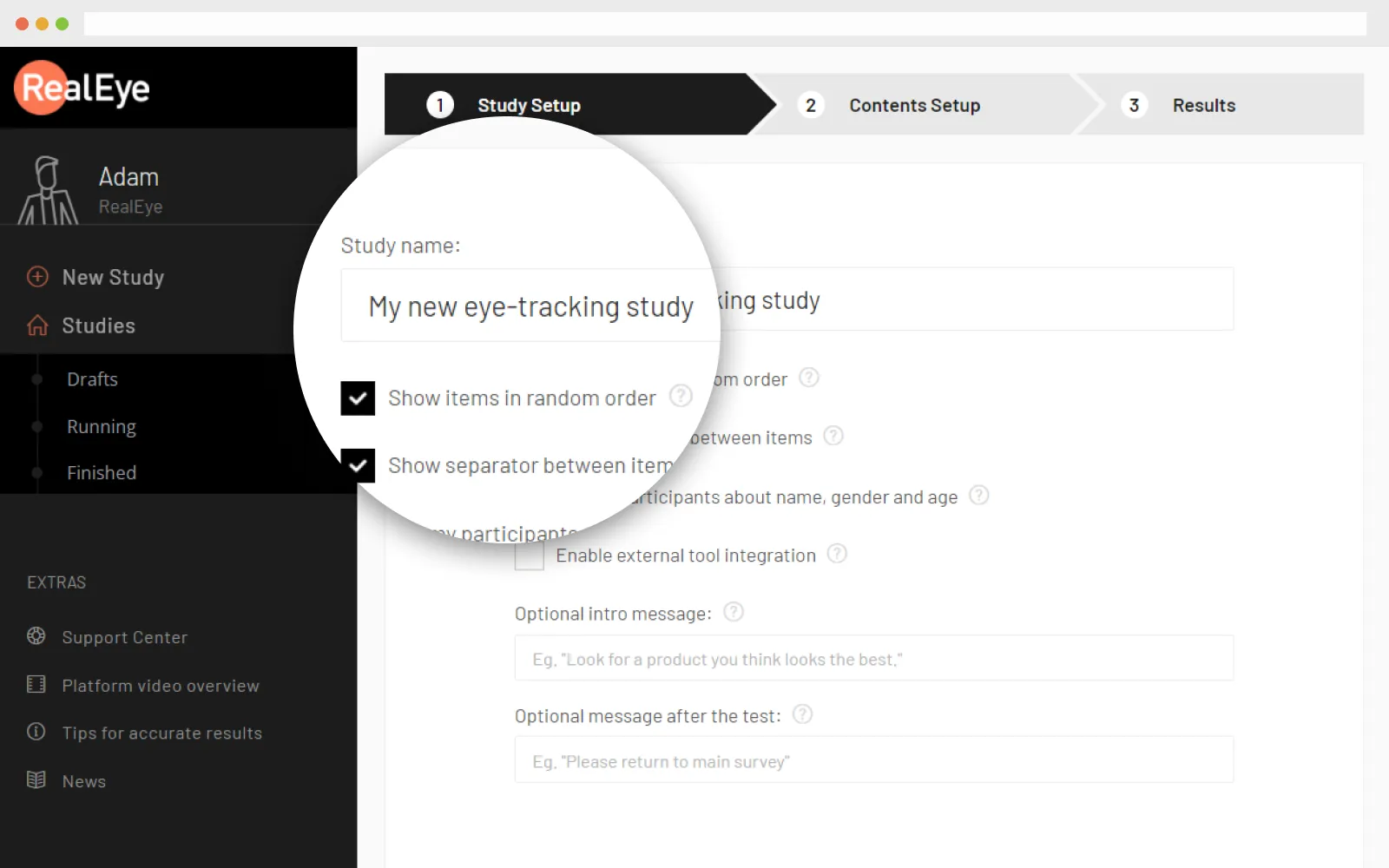 Dashboard mockup